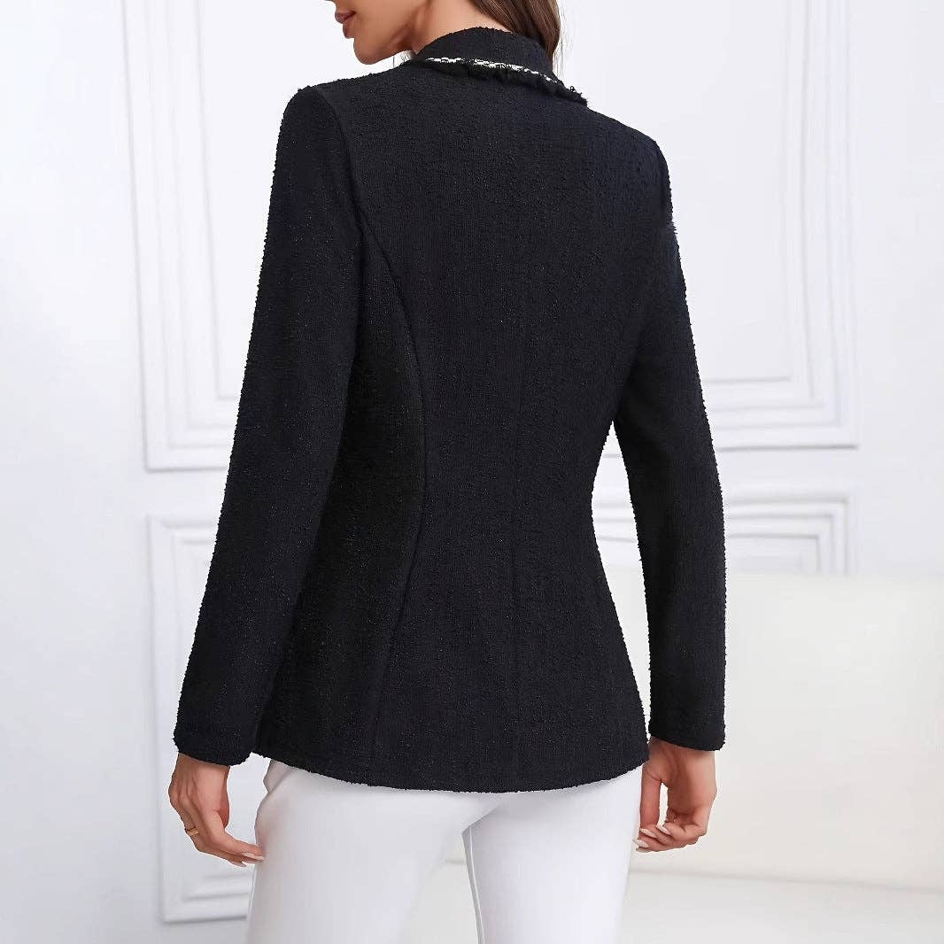 Chanel Inspired Blazer Women Black N5A485 for wholesale on Faire2