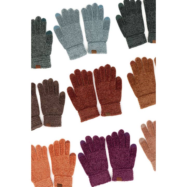 Hana - Wholesale Gloves - Women's - C.C Eco Friendly Chenille Gloves