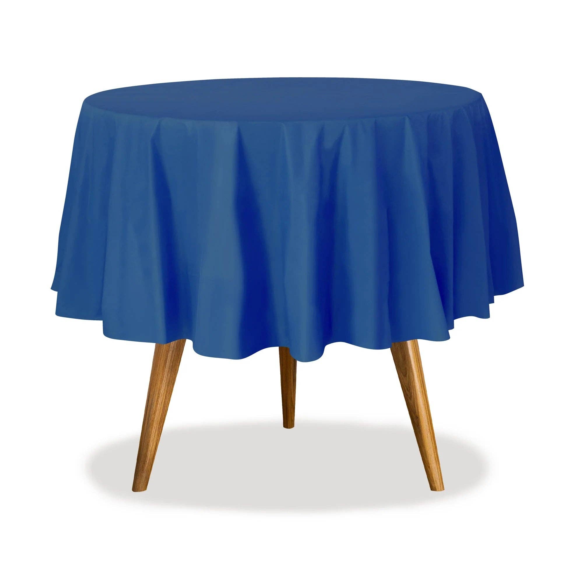 EcoQuality - Wholesale Tablecloth - 84" Round Tablecover – Stylish Disposable in Vibrant Colors7