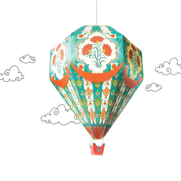 Zwende - Wholesale Paper Lantern/Lamp - Small Hot Air Balloon DIY Paper Lamp Shade2