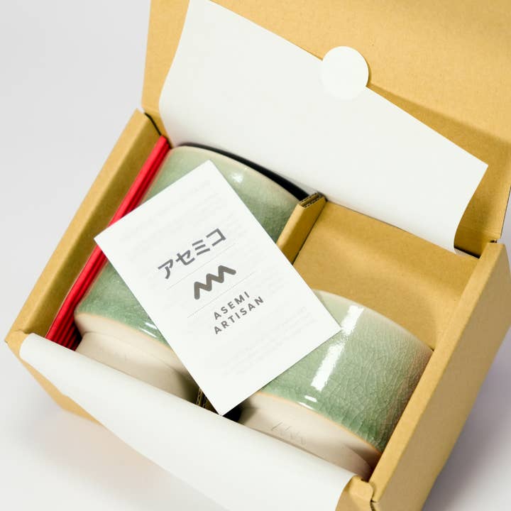 Asemi Co. - Wholesale Coffee Mug - Soma-yaki Ceramic Cup Gift Set (2 Cups)6