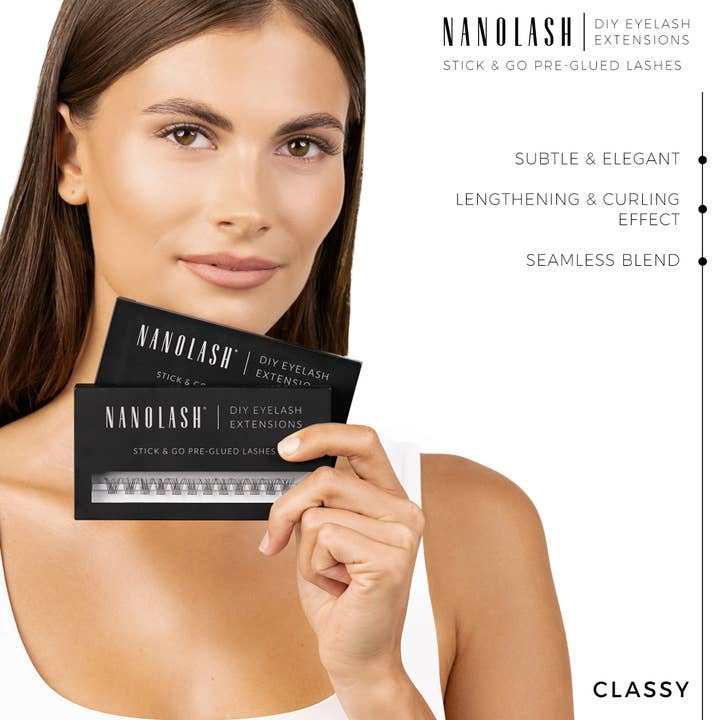 Everett Cosmetics - Wholesale False/Fake Eyelashes - Nanolash DIY Stick & Go Pre-Glued Lashes13