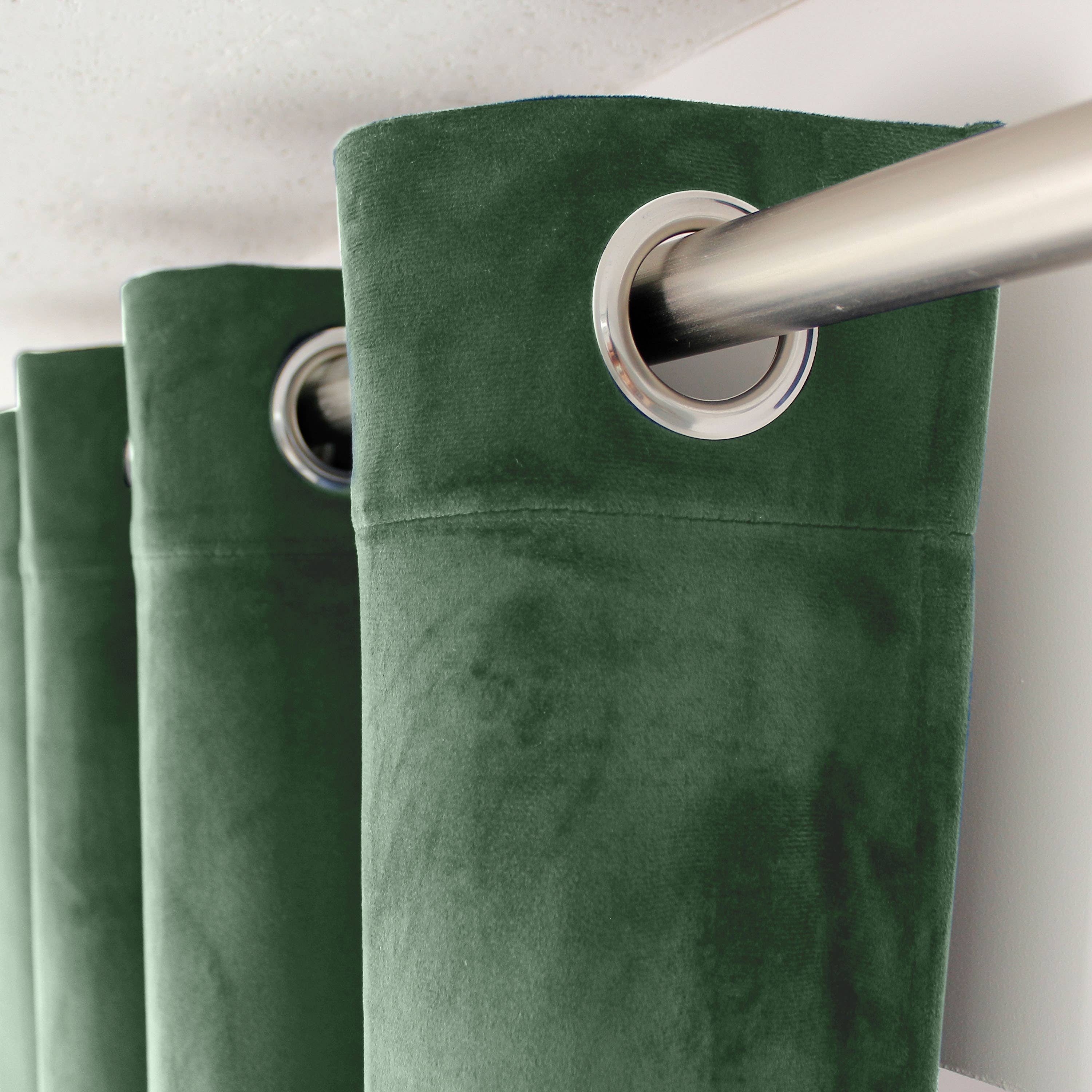 DECOSTARS - CmaDECO - Wholesale Curtain - Eyelet Curtain, 140x260cm, Velvet, Câlin Collection1