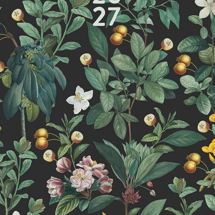 Botanical Nature 2-Year 2026-27 3.5" x 6.5" Monthly Pocket Planner for wholesale by Willow Creek Press & Gifts