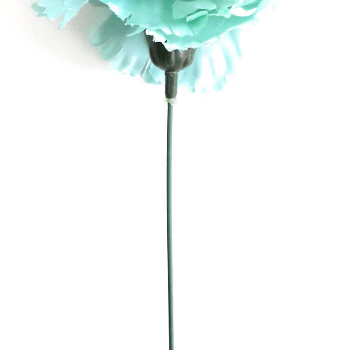 Flamenco Carnation Flower Hair Ø9cm · Green Water for wholesale by BRANDELIA