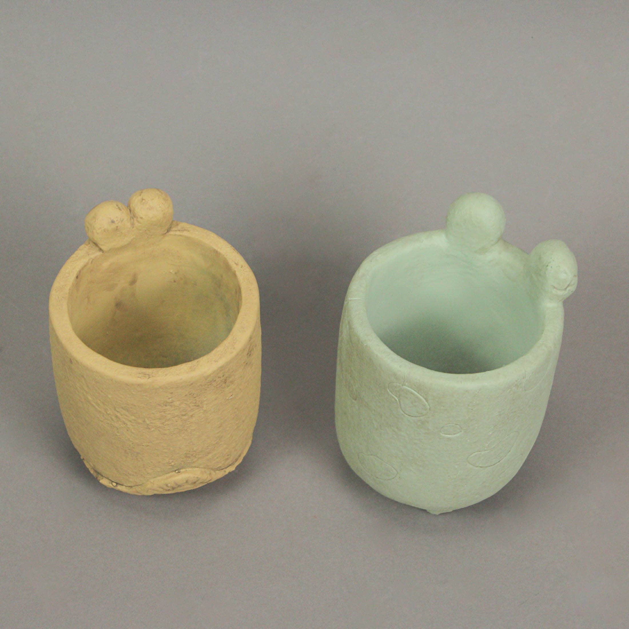 Things2Die4 - Wholesale Plant Pot - Set Of 2 Snail & Frog Resin Succulent Planters2