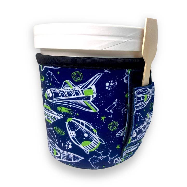 Rocket Ships Pint Size Ice Cream Handler™ for wholesale by Drink Handlers