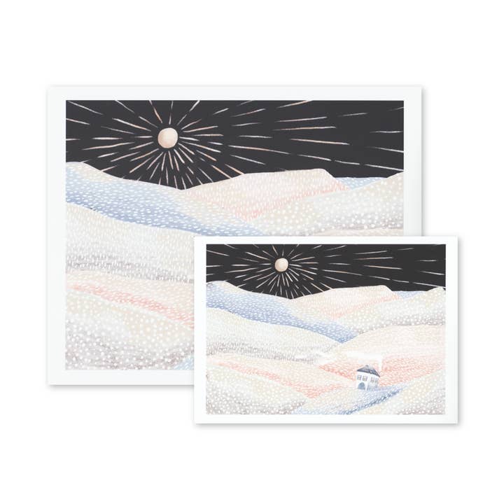 Snowy Mountain Print for wholesale by Big Fog