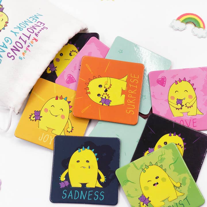 Jeu de mémoire d'émotions pour la vente par Happy Rainbow Books