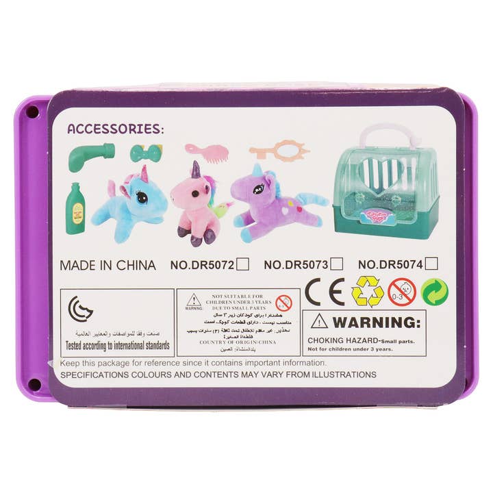ASSORTED Unicorn Pony Stuffed Toy Kennel Carry Bag for wholesale on Faire5