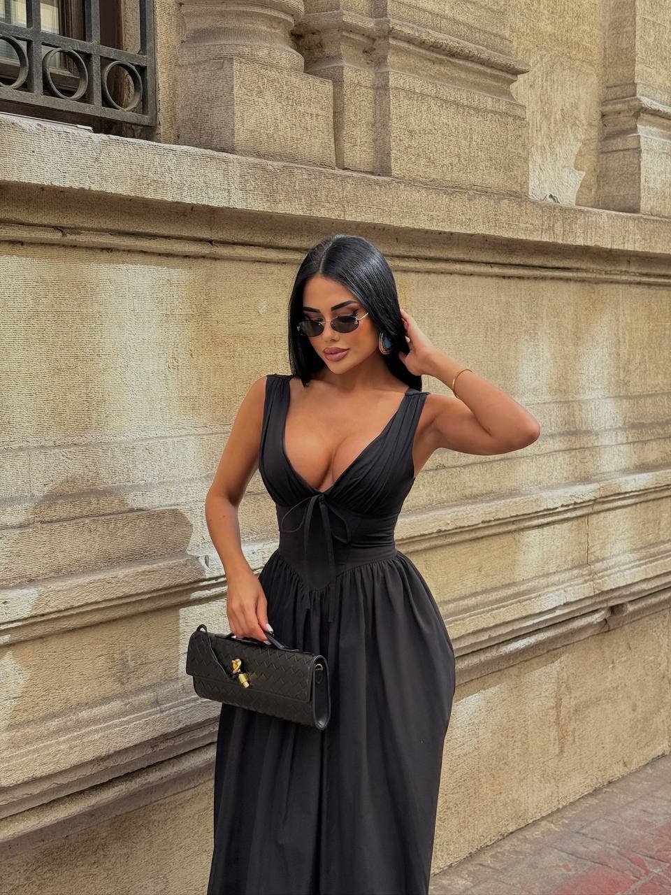 Standpoint Top – Vestido - Mulher por atacado – Vestido Riviera Maxi – Corpete – Laço Frontal – 120138