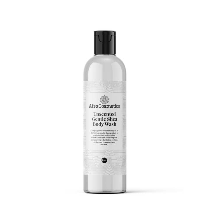 Unscented Gentle Shea Body Wash 8 oz for wholesale by AfroCosmetics & Culture