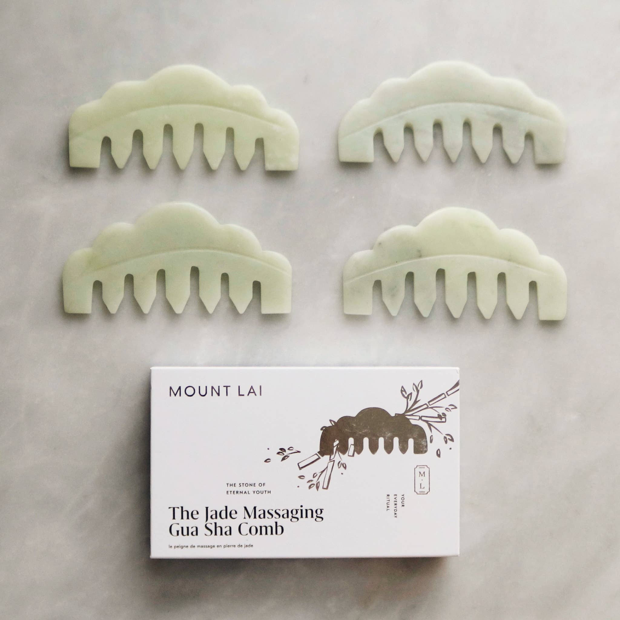 Mount Lai - Wholesale Gua Sha Tool - The Jade Massaging Gua Sha Comb5