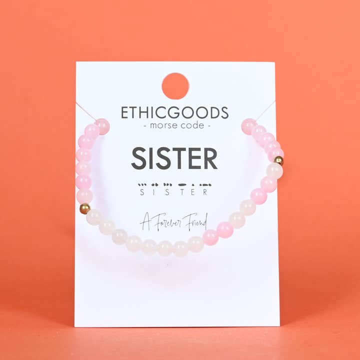 ETHICGOODS – Großhandel Perlenarmband – Kinder – MINI Kinder Morsecode-Armband | SCHWESTER1