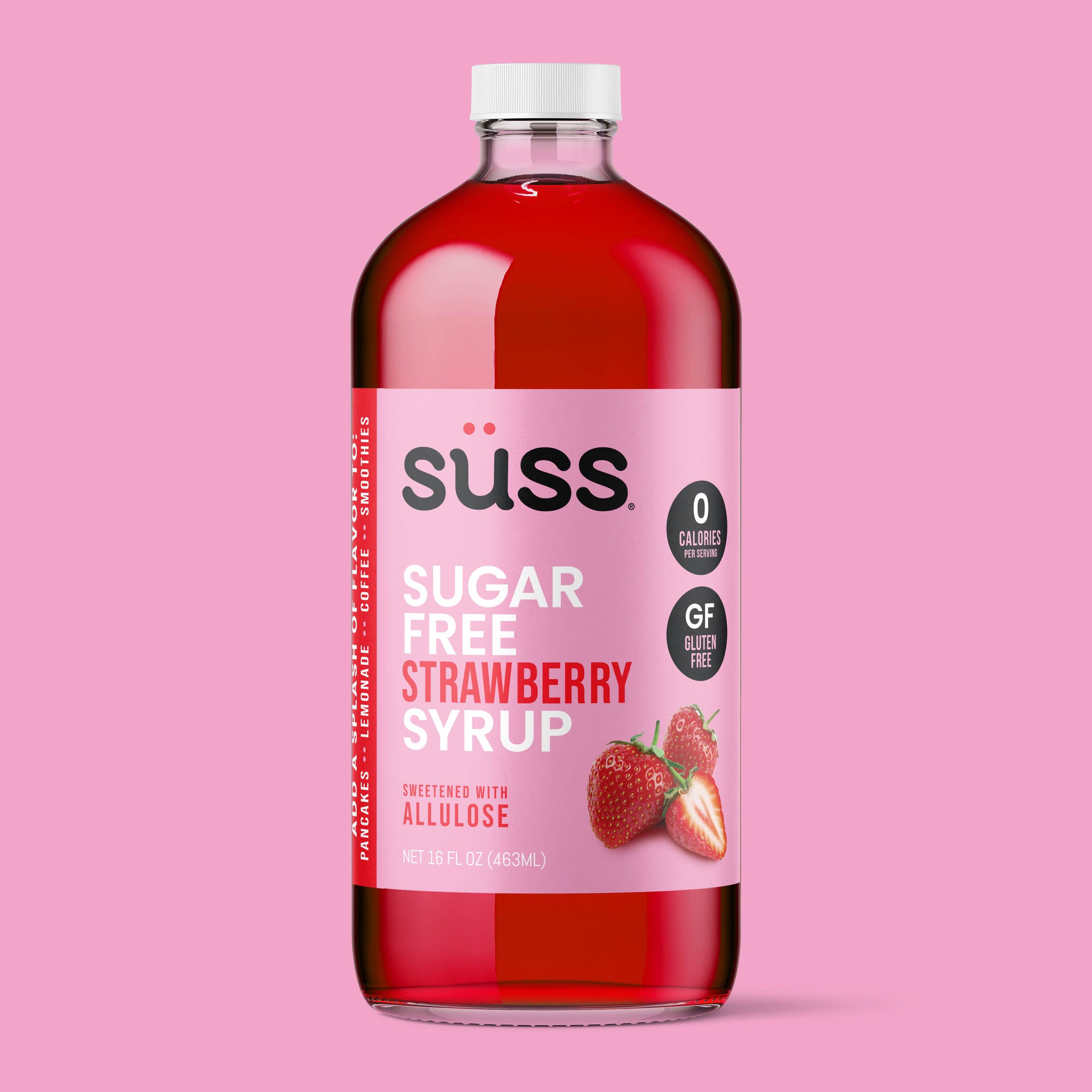 Süss - Wholesale Flavored Syrup - Süss Sugar Free Strawberry Syrup, 16 fl oz1