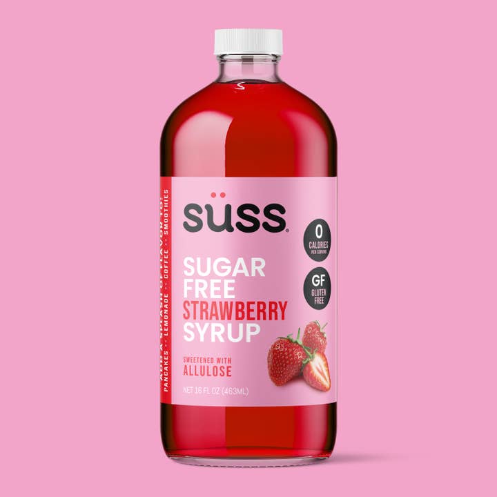 Süss - Wholesale Flavored Syrup - Süss Sugar Free Strawberry Syrup, 16 fl oz1