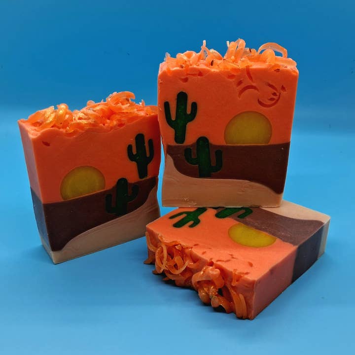 "Arizona Sunset" Handcrafted Soap for wholesale by Allini Handcrafted Soap