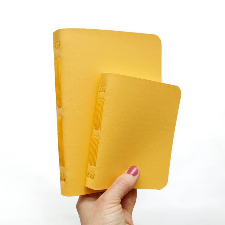 Original Brooks - Wholesale Notebook - Yellow Handsewn Notebook with Assorted Paper3