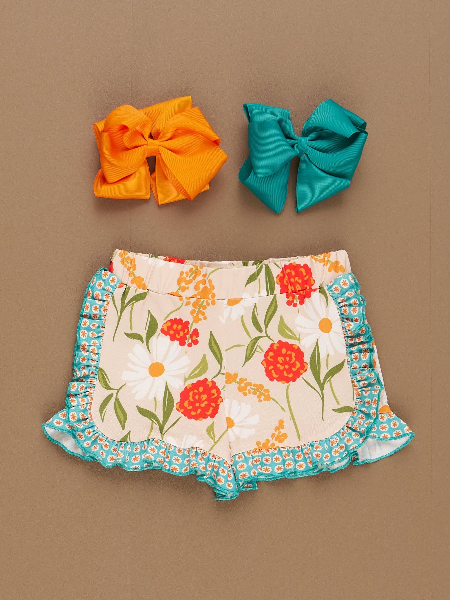 Marie Nicole Clothing - Wholesale Top & Short Set - Kids - Daisy Janes Ruffle Trim Outfit3