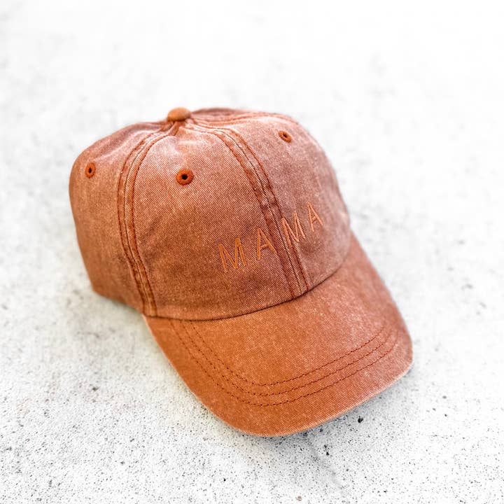 Merce and Company - Wholesale Baseball Cap - Women's - Mama Basic Tonal Embroidered Cap5