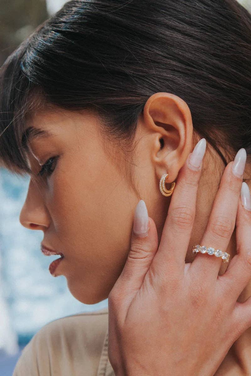 NIBI MTK - Wholesale Huggie Earrings - Native Gem Evil Twin Huggies2