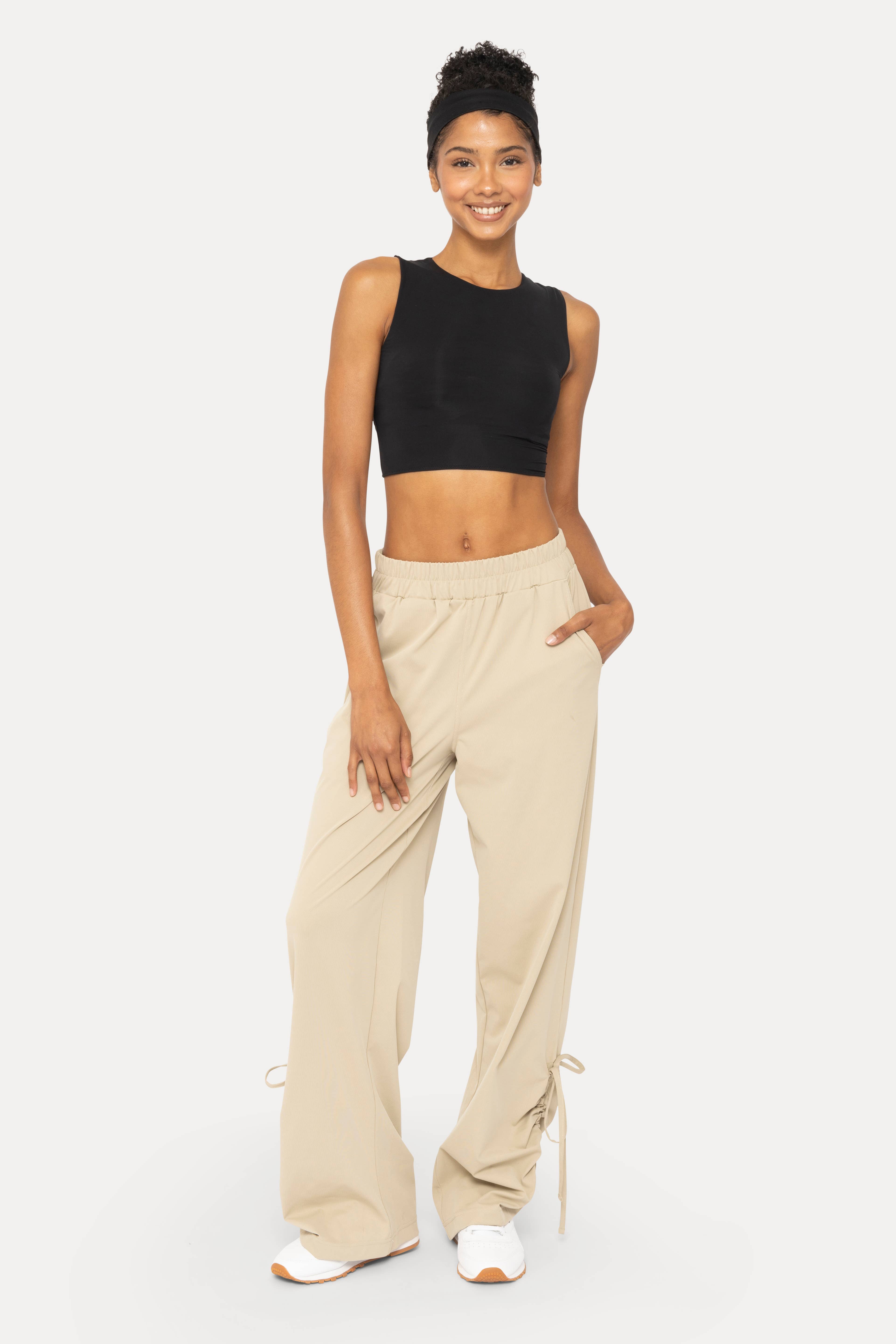 Mono B - Wholesale Pants - Women's - GREEN - Ecosoft Wide Leg Pants7