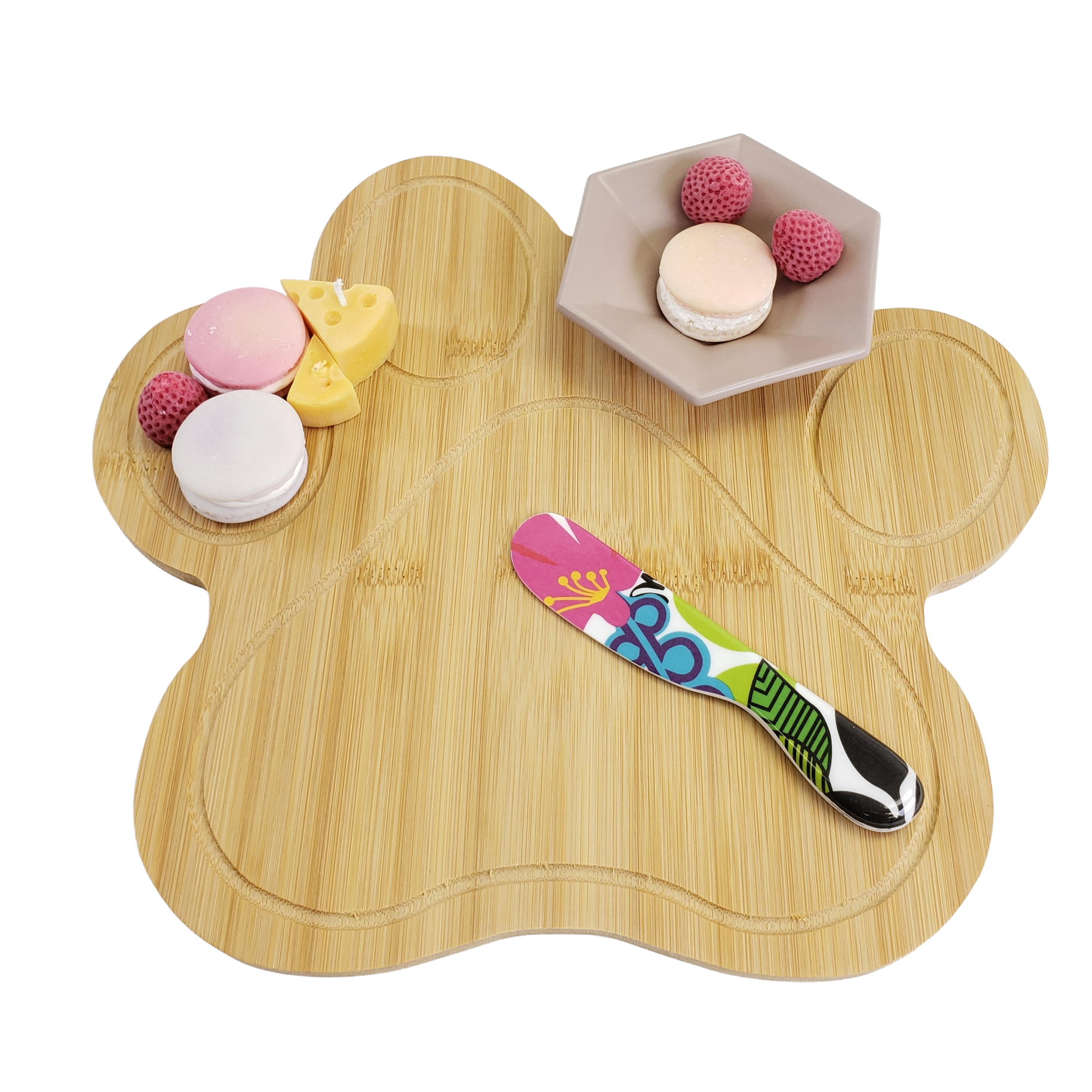 INVISION - Wholesale Cutting Board - 10pc 13" Animal Paw Bamboo Boards – Bulk for Custom Gifts9