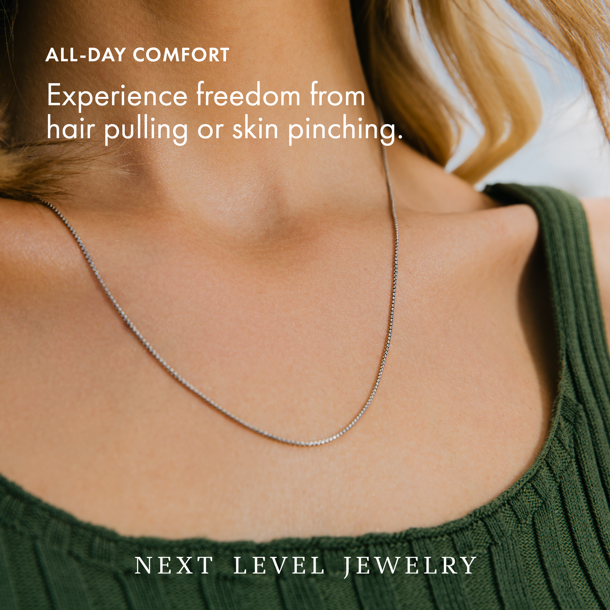 Next Level Jewelry – Engroshandel Led/kæde halskæde – Sterling sølv 1MM runde afkrydsningsfeltet kæde 16-24, Solid 925 Italien5