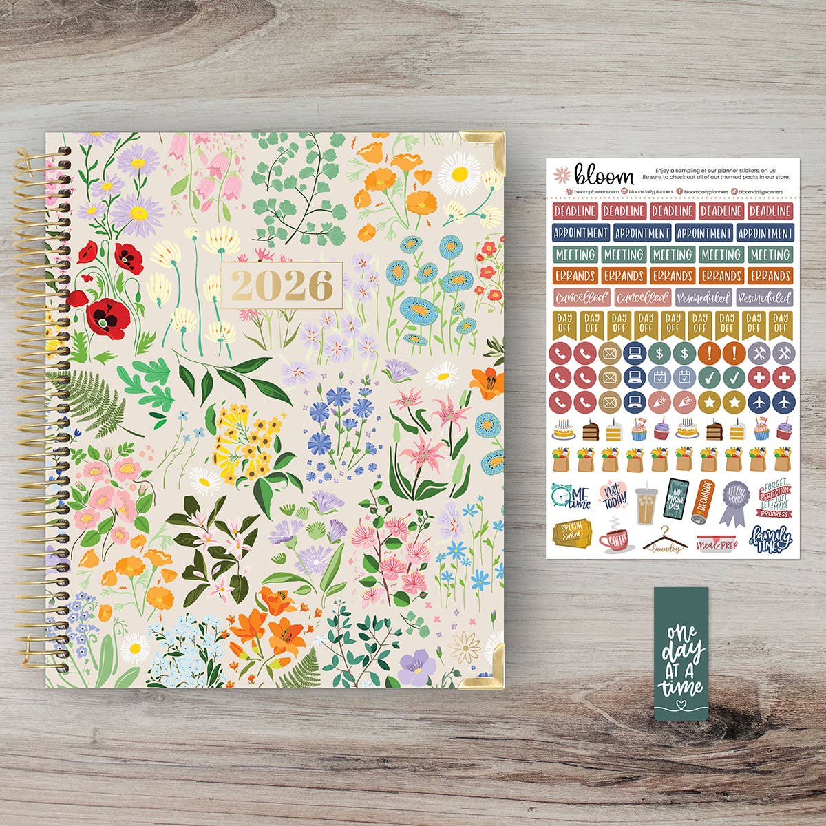 bloom daily planners - Wholesale Planner - 2026 Vision Planner - 7.5"x9" size7