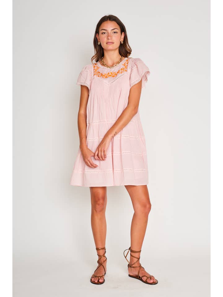 SOFT BLUSH ZAYLEN DRESS for wholesale on Faire3