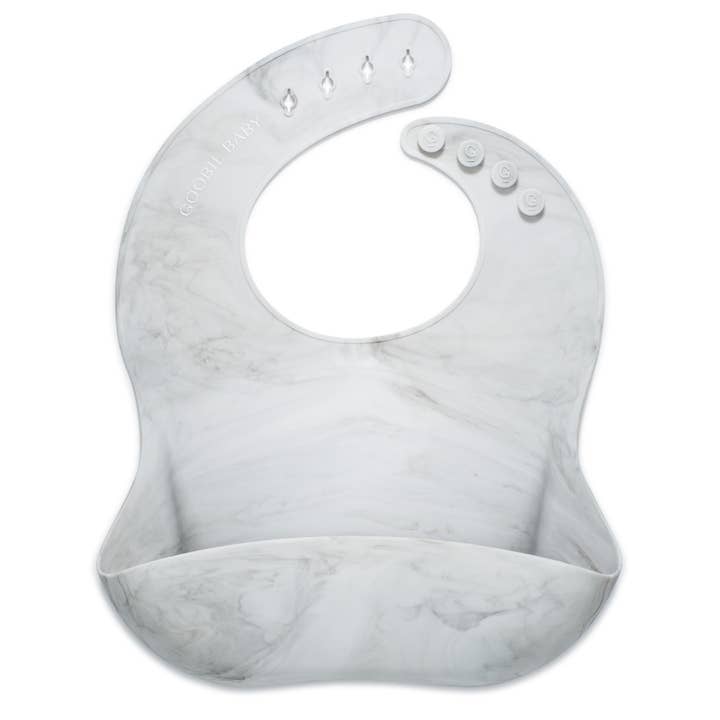 Silicone Baby Bib - Marble for wholesale by Goobie Baby