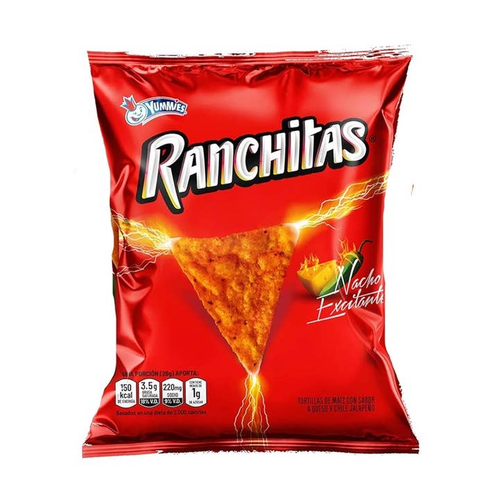 Long Island Candy Factory - Wholesale Chips - Yummies Ranchitas Tortilla Chips Jalapeno Nacho 5.3 oz 24 ct0