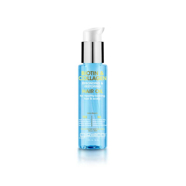 Giovanni Cosmetics - Wholesale Hair Oil - Biotin & Collagen Rebonding & Restoring Hair Oil 1.9oz