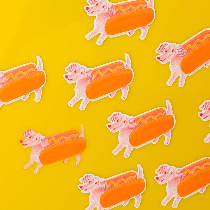 Bromstad Printing Co. - Wholesale Sticker - Hot Dog Clear Sticker