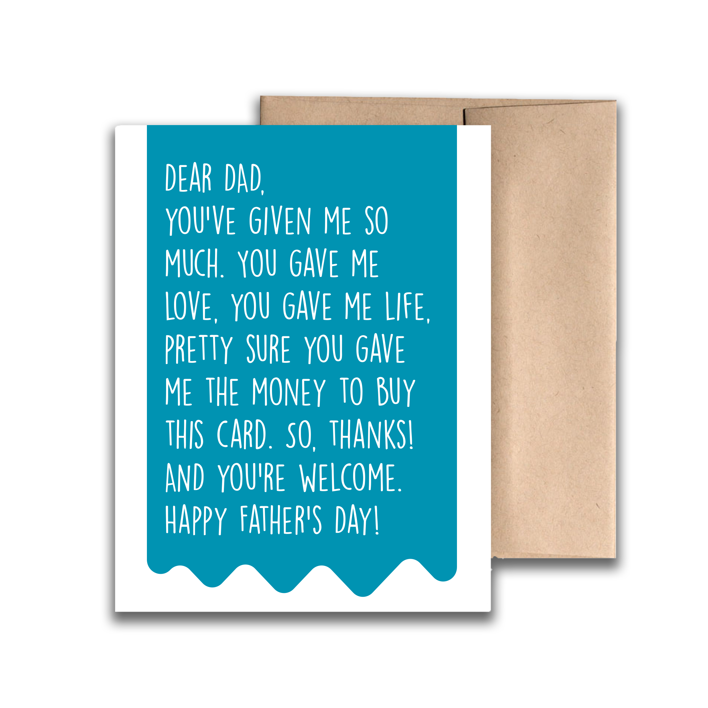 REMOVED BRAND - Wholesale Father's Day Card - Dad You Gave Me Life Greeting Card0