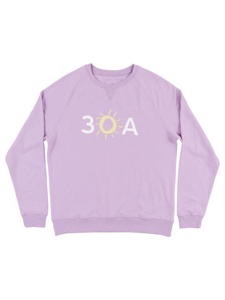 30A Gear - Wholesale Graphic Sweatshirt - Women's - 30A Block Logo Applique Recycled Sweatshirt2