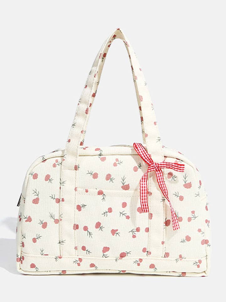 Borse Portatili con Fiocco Dolce Floreale DP25D659 per la vendita all'ingrosso da parte di Dipped Shop