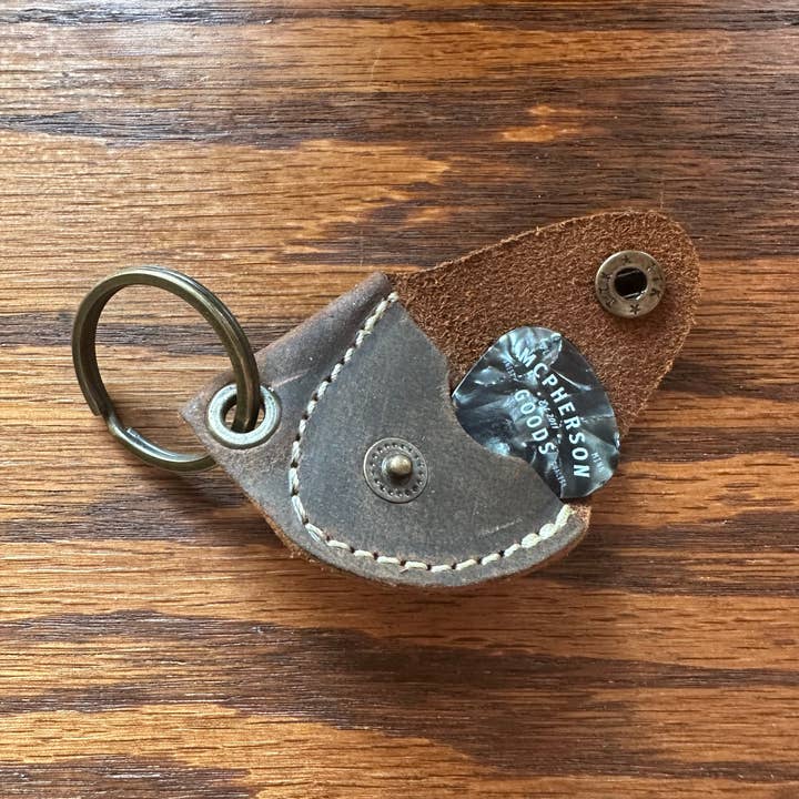 McPherson Goods - Wholesale Keychain - Unisex - Leather guitar pick keychain