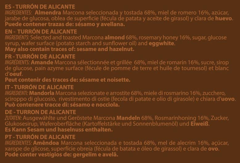 PABLO GARRIGÓS IBÁÑEZ - Wholesale Noga - Turrón de Alicante Delicatessen 300 g.3