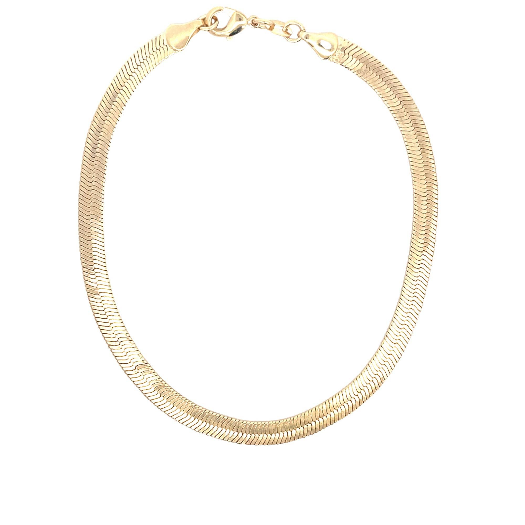 MIA Jewelry - Wholesale Link & Chain Necklace - Elegant Herringbone Link & Chain Necklace4