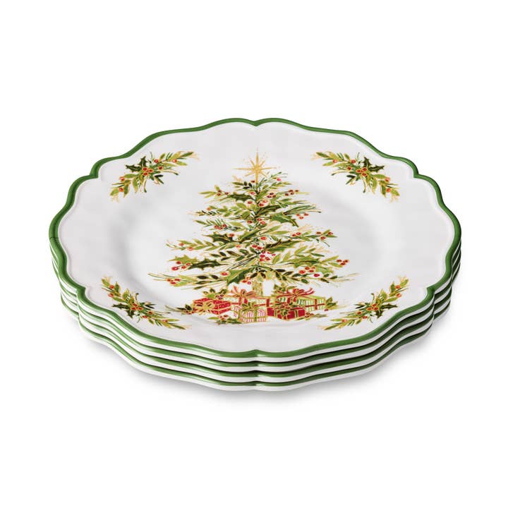 Certified International - Wholesale Dinner Plate - Holly Tree Dinner Plate 11in2