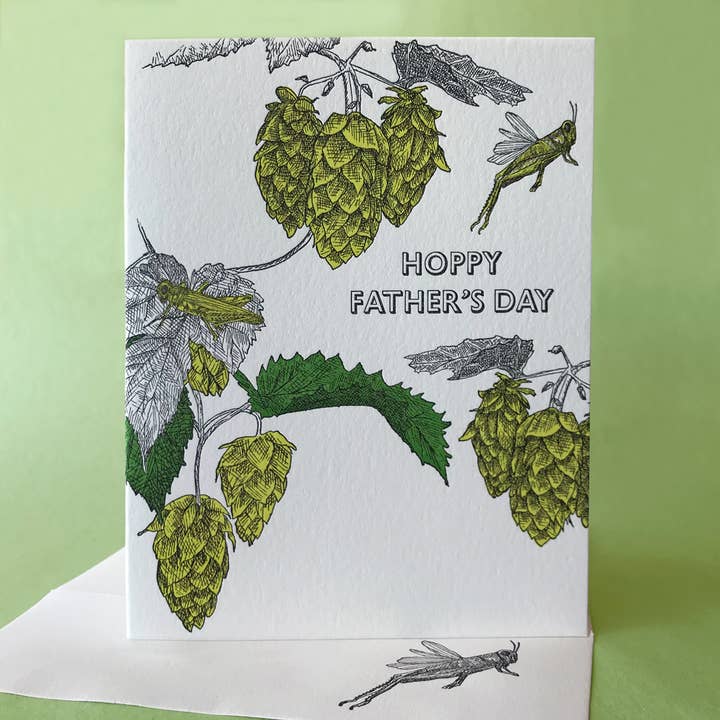 Hops Father's Day, Birthday, and Blank Note Card for wholesale by Painted Tongue Press