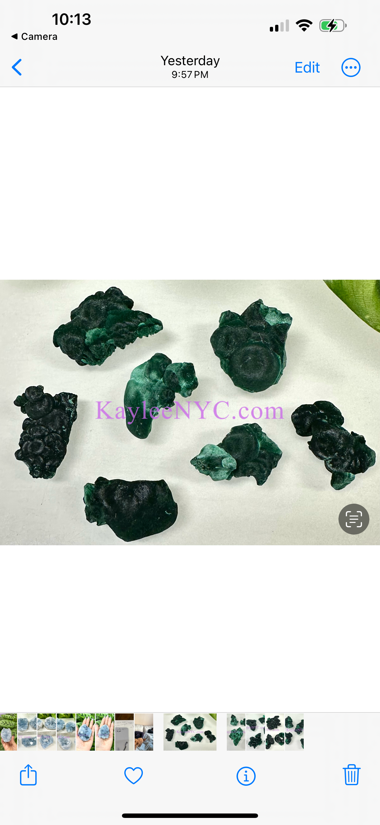 KayleeNYC - Wholesale Spiritual Stone/Crystal - 0.5 lb Natural Malachite Specimens Crystals healing energy 2