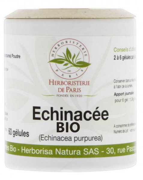 L'HERBORISTERIE DE PARIS - Wholesale Oral Supplement/Vitamin - ORGANIC ECHINACEA 230 MG - 60 capsules - Herboristerie de Paris0