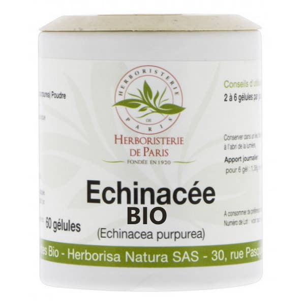 L'HERBORISTERIE DE PARIS - Wholesale Oral Supplement/Vitamin - ORGANIC ECHINACEA 230 MG - 60 capsules - Herboristerie de Paris