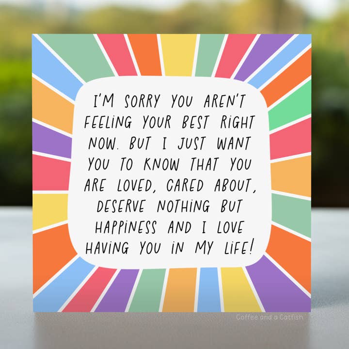 Føl dig bedre mentalt sundhedskort | Tænker på dig for engroshandel hos Coffee and a Catfish