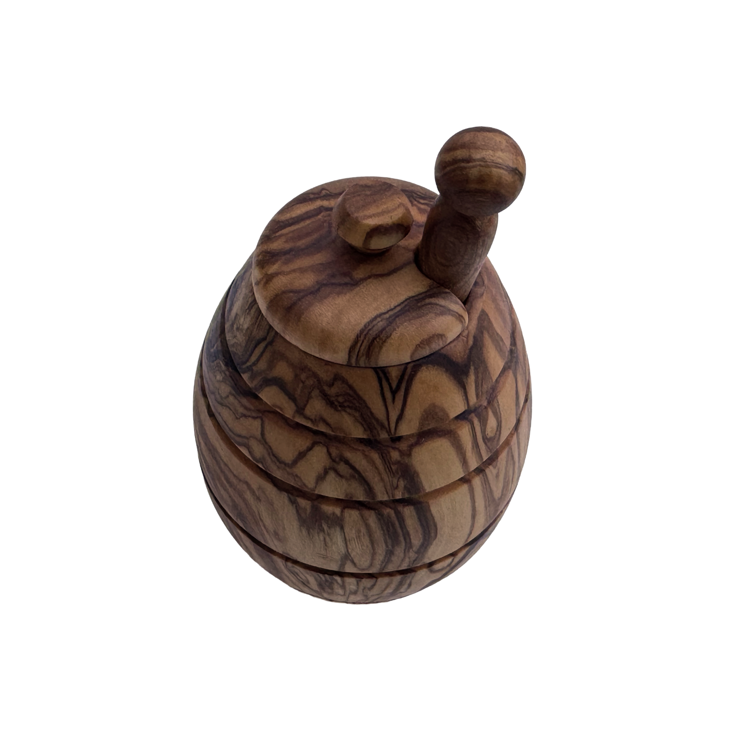 medina mood – wholesale Honungskruka – Mini honungsburk med honungssked i olivträ2