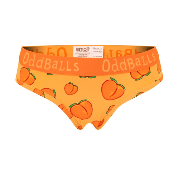 OddBalls – wholesale Underwear – Women's – Peach - emoji® - Ladies Briefs0