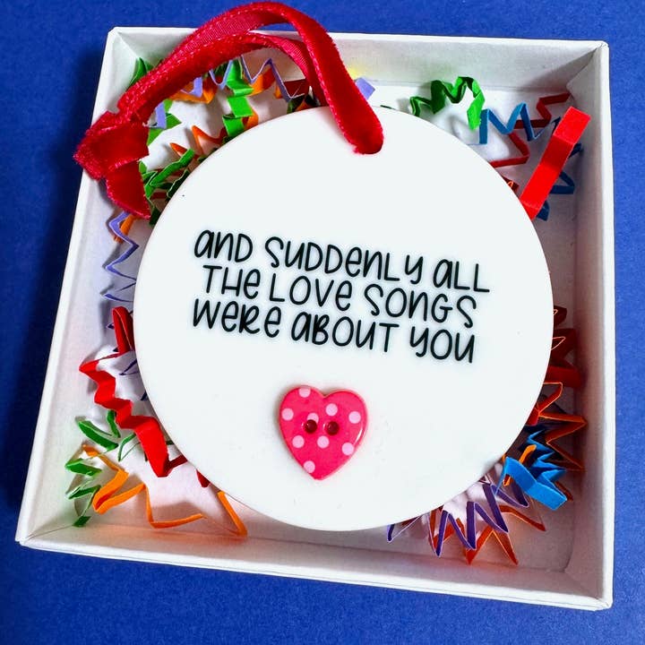 And suddenly all the love songs were about you ceramic for wholesale by Carriegraphy