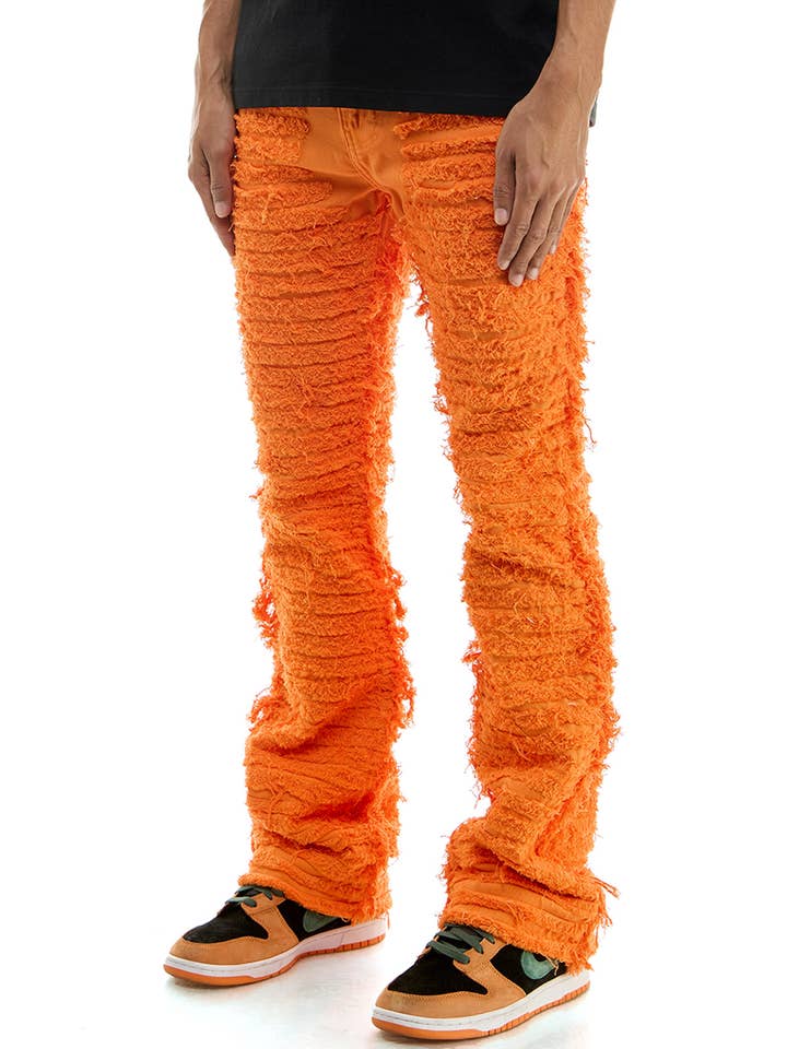 KDNK - Wholesale Pants - Men's - DISTRESSED SKINNY FLARE PANTS
